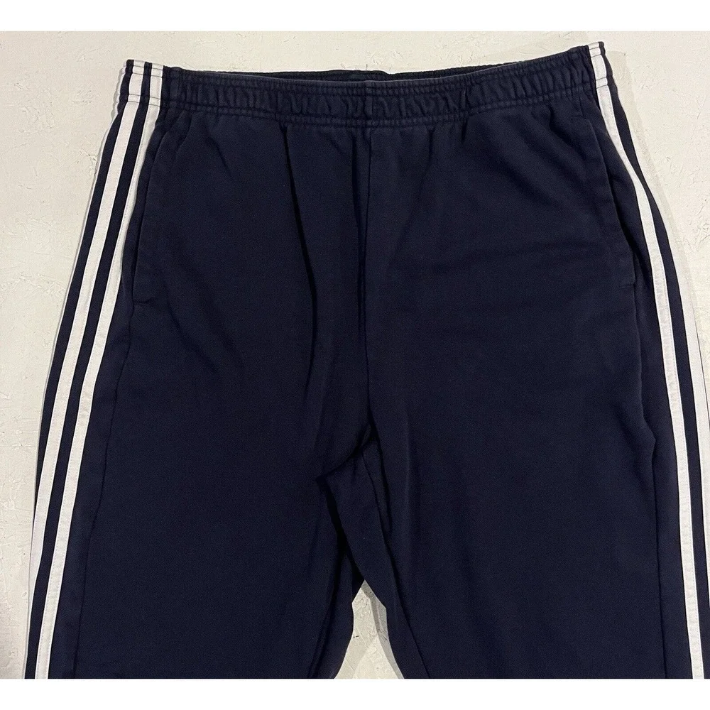 adidas Mens XL Spellout Logo Jogger Athletic‎ Pants GE0792 LegInk Navy 3-Stripe